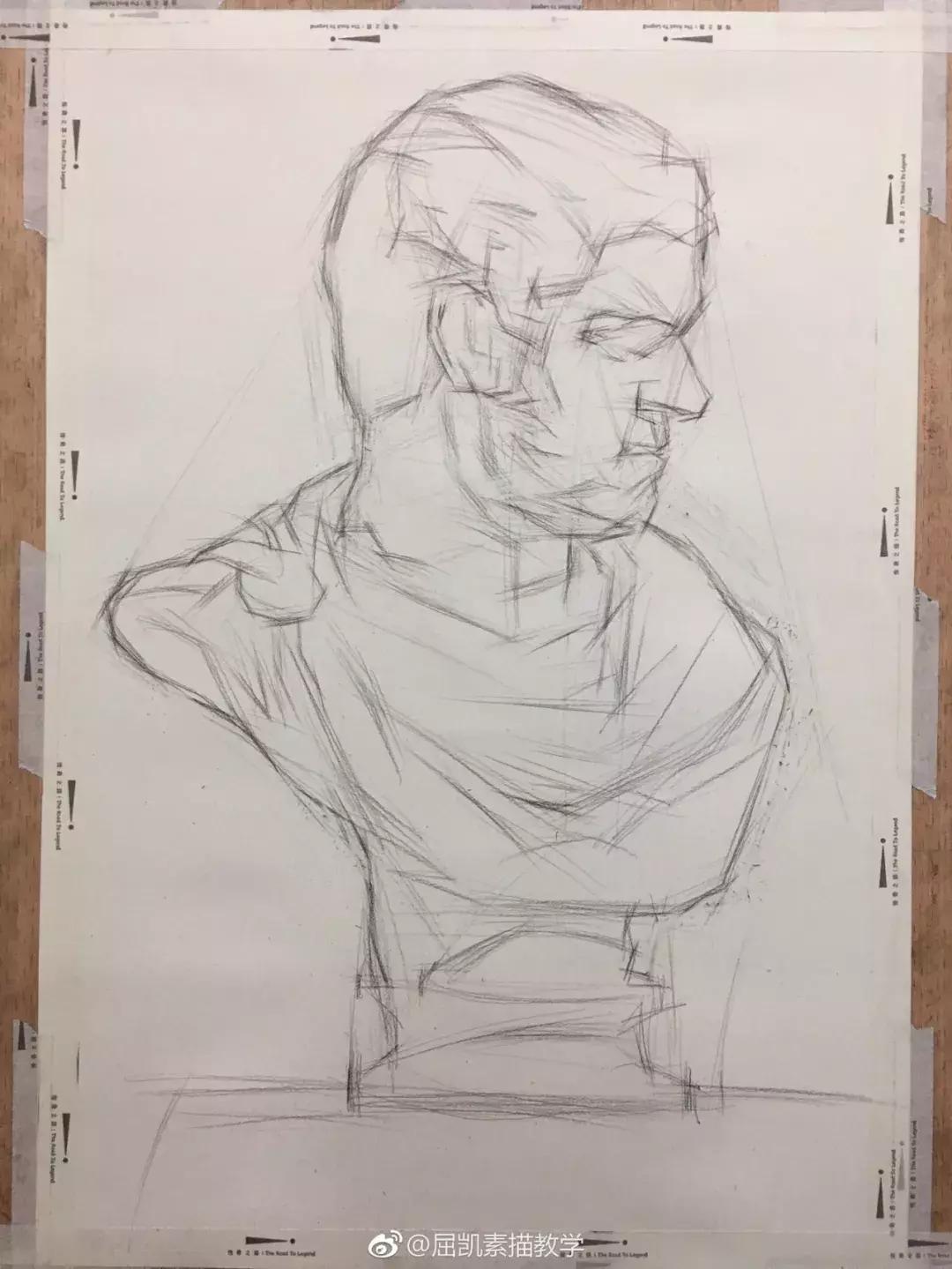 画素描不画脸,画素描总是画不深入