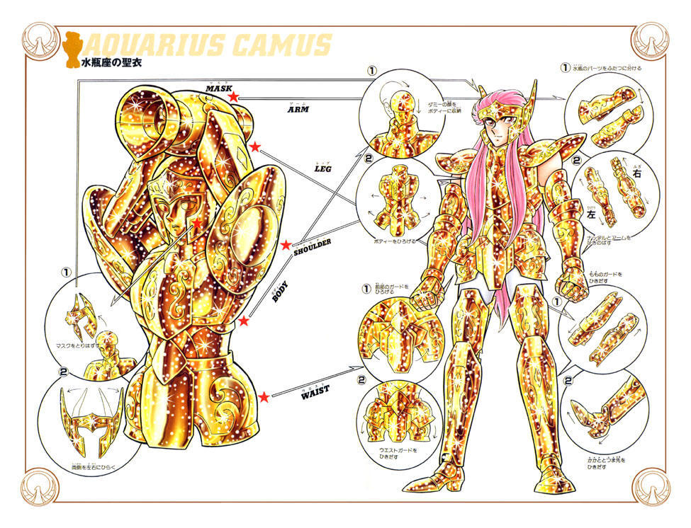 车田正美两种风格圣衣,车田正美初代青铜圣衣