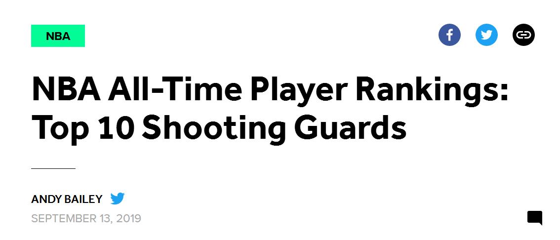 麦迪和哈登谁的得分王含金量最高,美媒评历史前十控卫