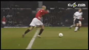 贝克汉姆长传慢动作解析,弧线球射门贝克汉姆教学