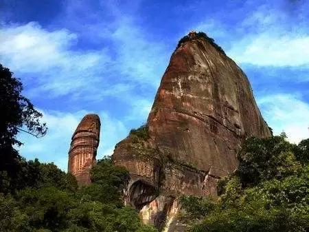 广东韶关丹霞山风景图片欣赏,韶关丹霞山的主要景观区