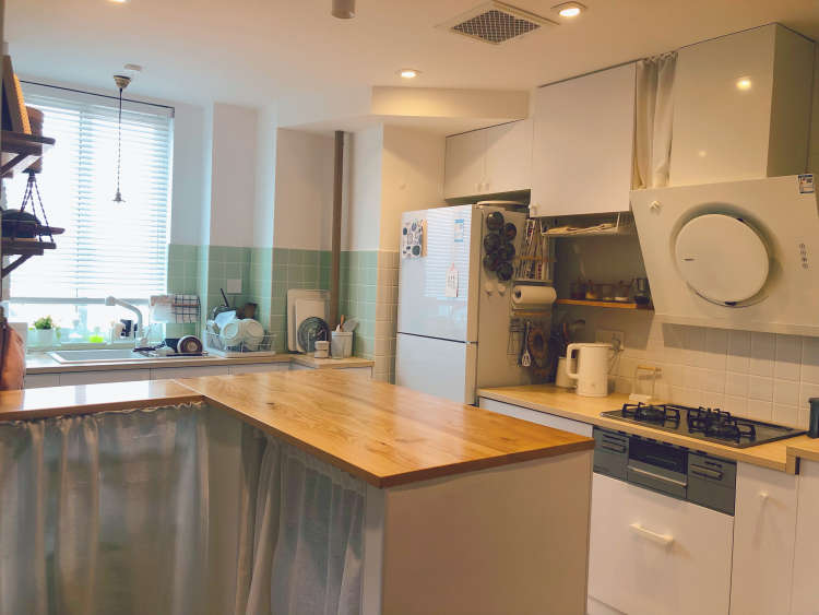 70平两室小户型，原木色的日式小清新，让家更温馨