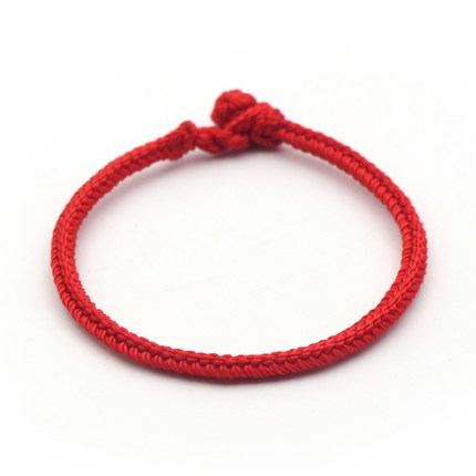 棉麻绳编织手链教程,情侣手链单绳