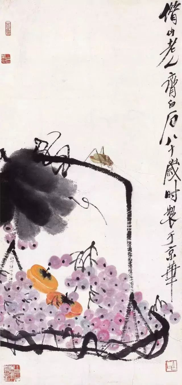 写意柿子叶的画法步骤图,徐湛写意柿子的画法