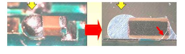 手工焊造成贴片电阻断裂,贴片电容炸裂的原因和处理方法