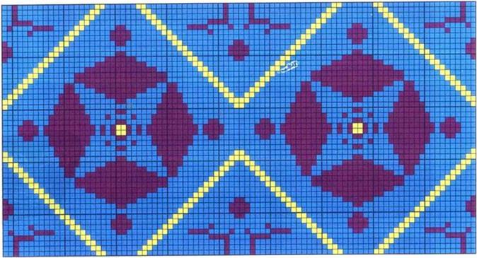 4-6岁儿童花毛衣图案大全,毛衣提花花卉图案图解