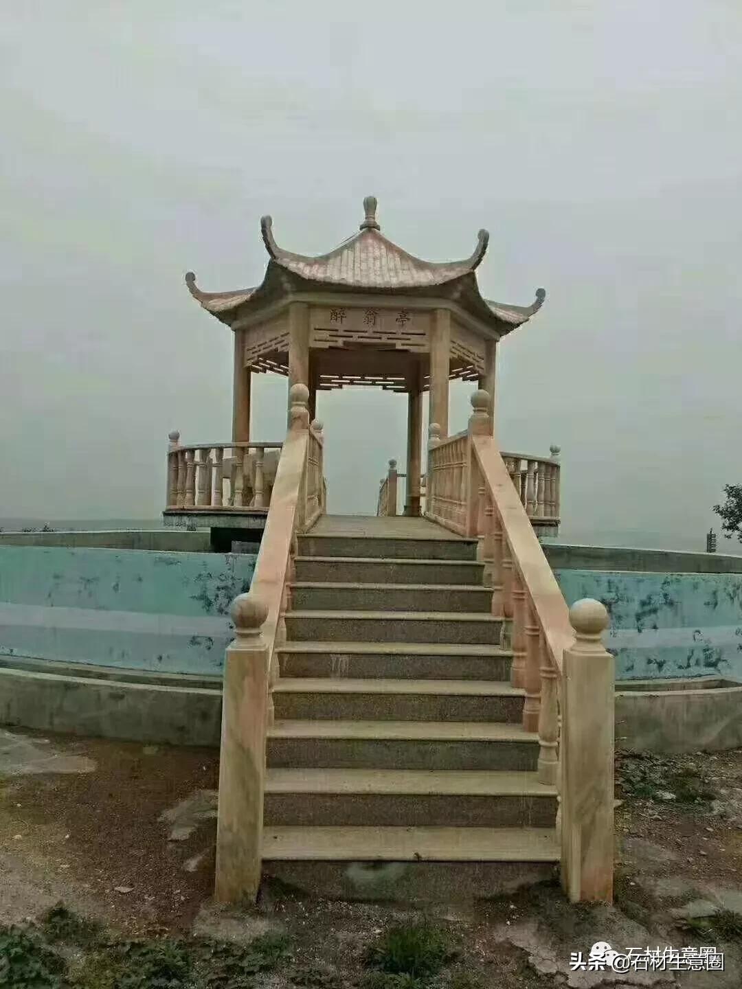 屋顶凉亭造型图片,仿木凉亭造型精美