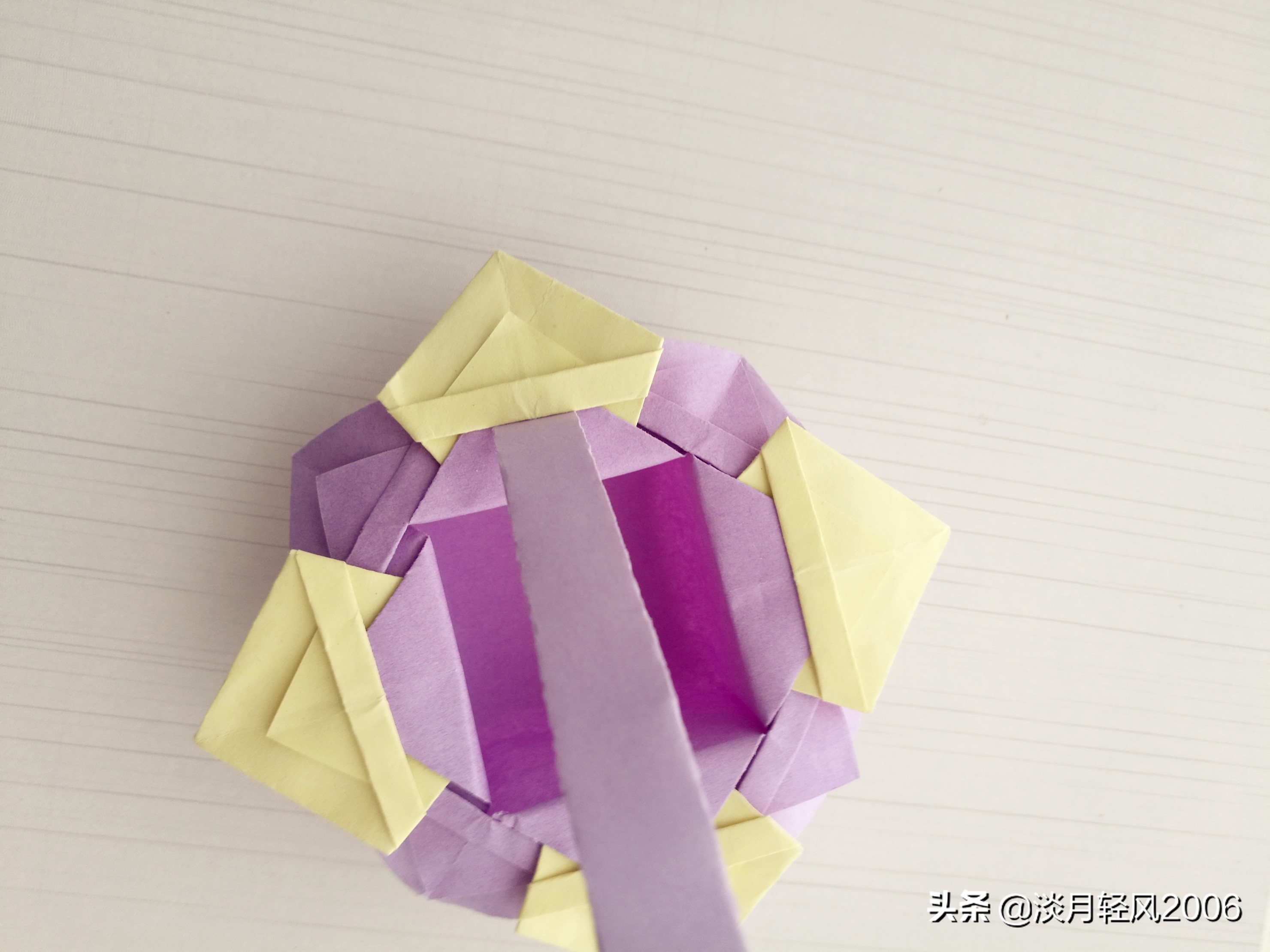 手工DIY制作花篮,简单折少女心的手工