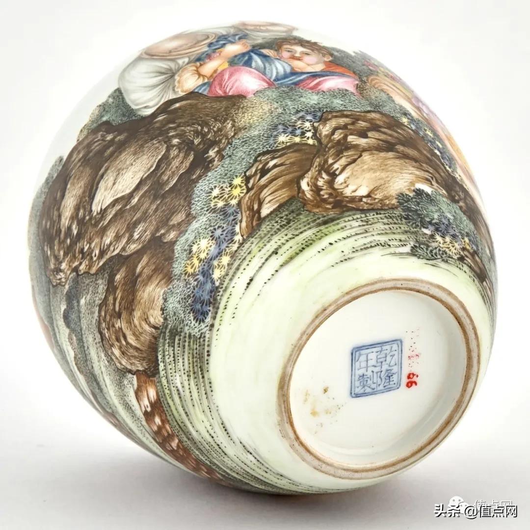 乾隆御制珐琅彩碗拍卖了780万港元,乾隆洋彩观音瓶伦敦拍卖