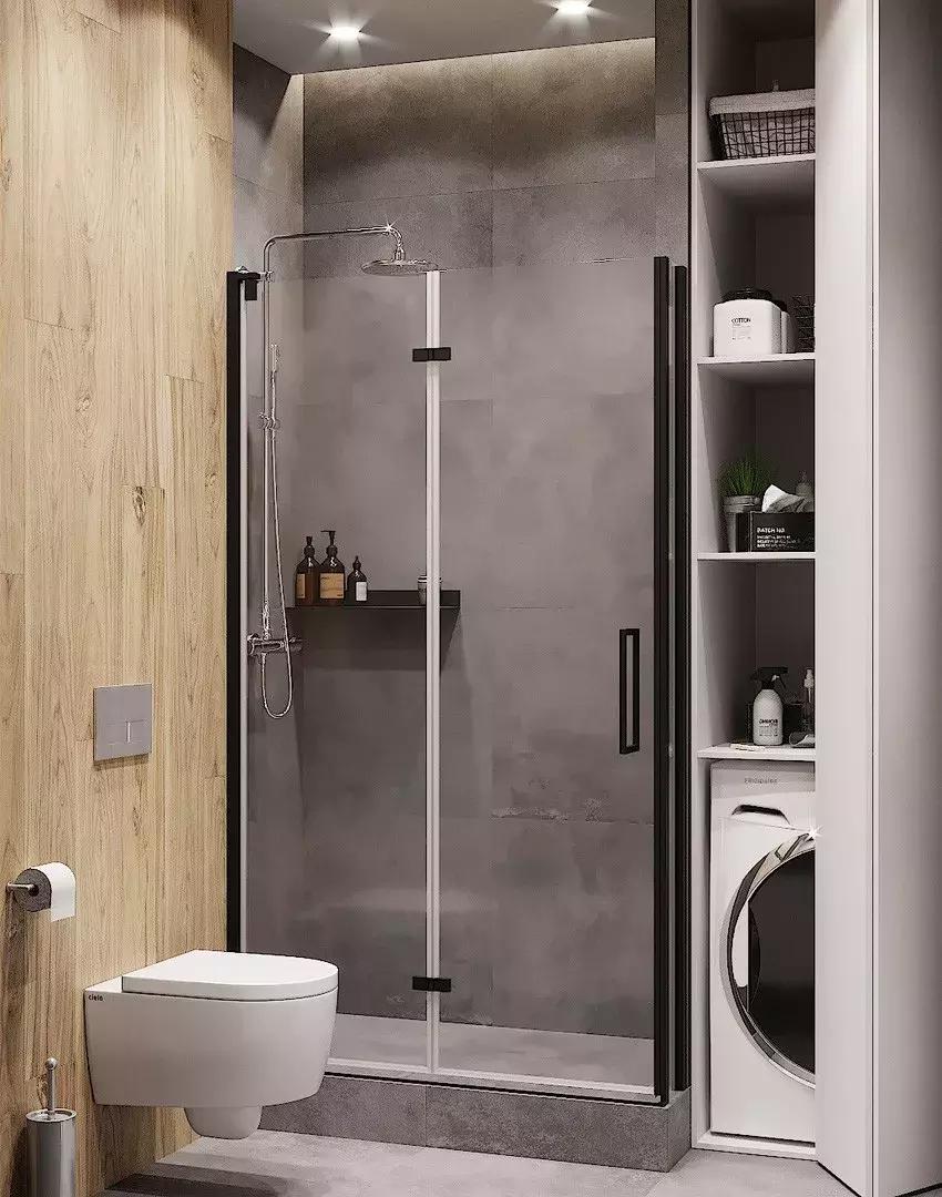 1.5x2.3米卫生间放洗衣机干湿分离,卫生间太小洗衣机怎么放置更合理