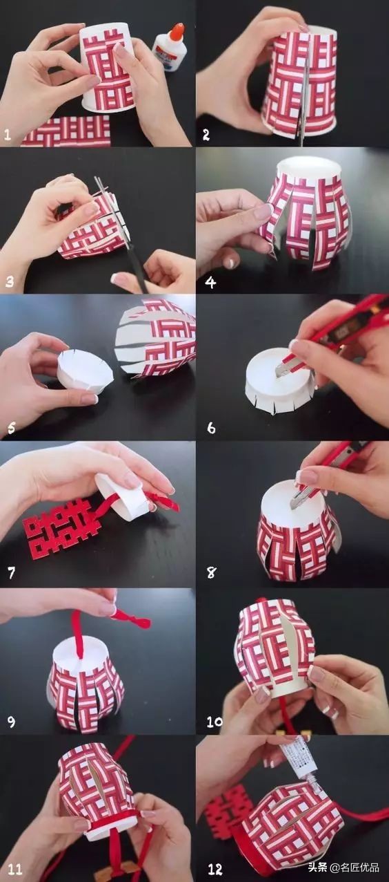 过年灯笼手工制作挂门边,灯笼手工制作春节小灯笼