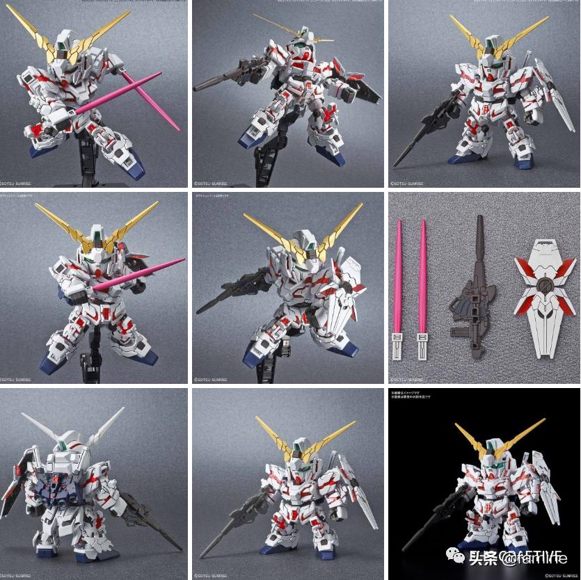 高达uc100独角兽模型开箱,高达ucrx-0