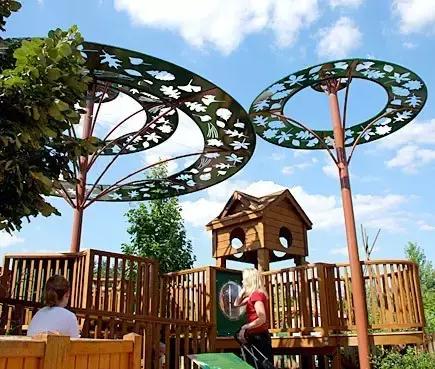 有趣的儿童花园,打造一个500平露台的共享儿童乐园