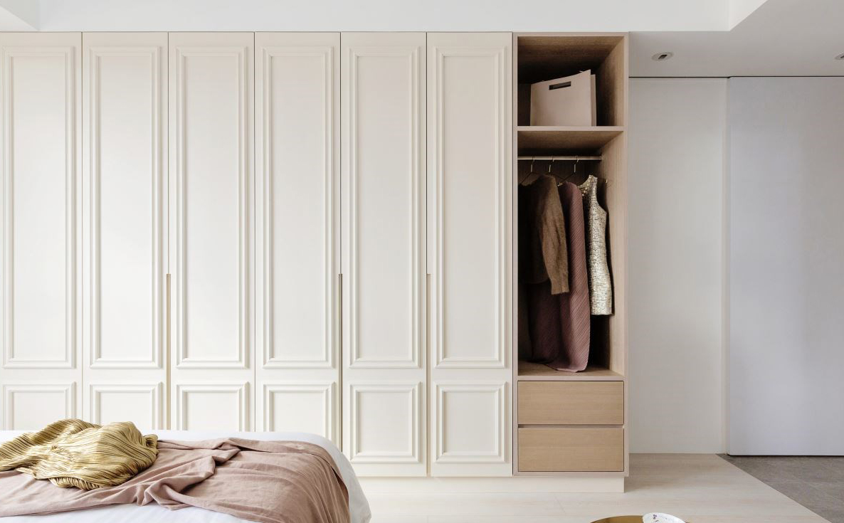 简约风蓝色电视墙,深色意式轻奢电视墙