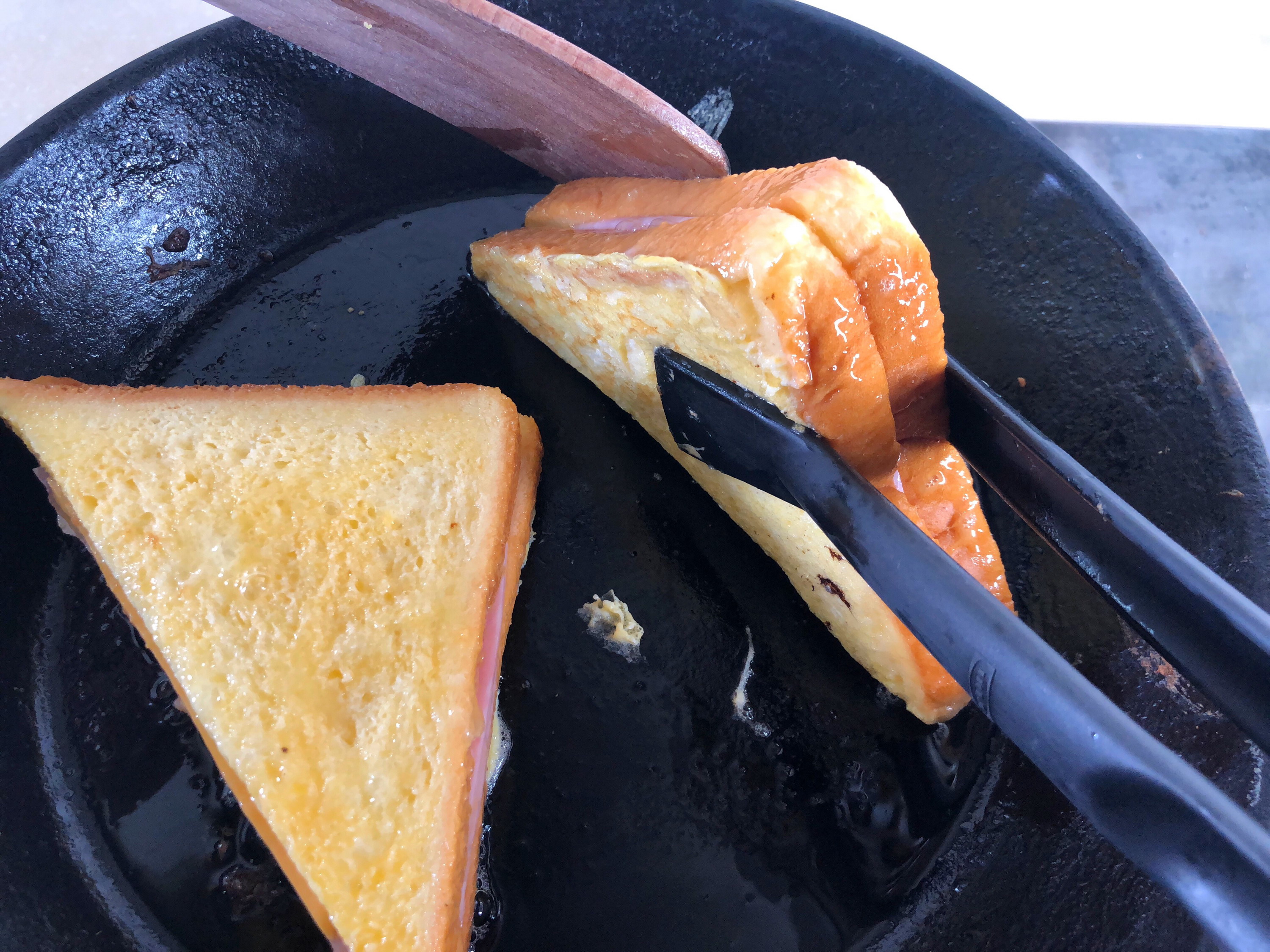 芝士火腿西多士做法空气炸锅,芝士火腿西多士