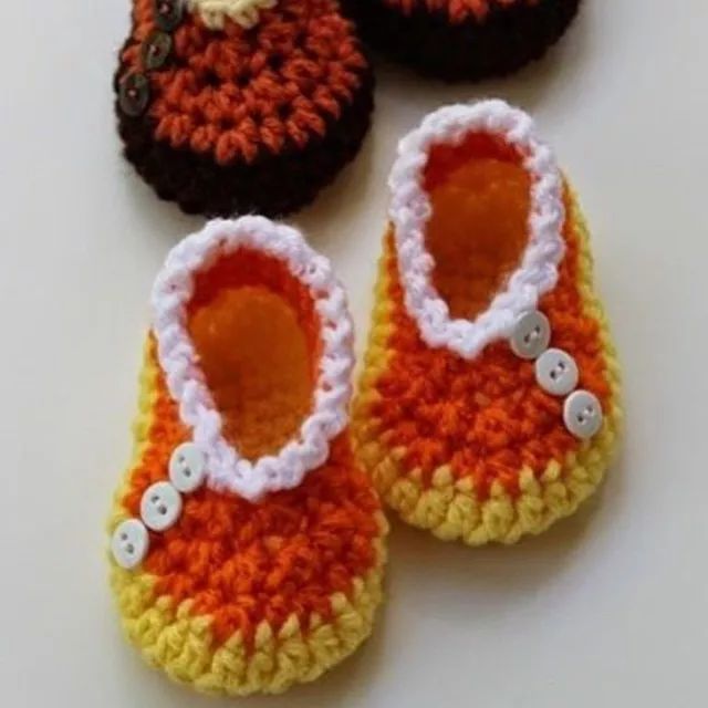 可爱宝宝鞋7个月,宝宝可爱的毛线鞋