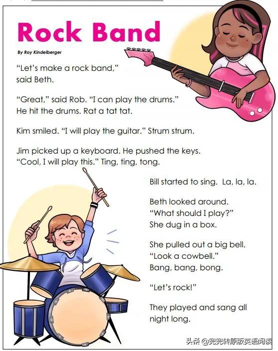 鑻辫鍘熺増璇荤墿鐗囨,鑻辫闃呰棰樼洰rockband