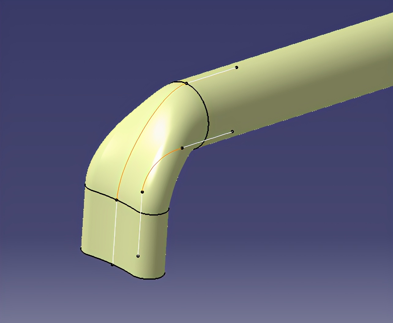 圆管任意角度最简单的画法,圆管打扁怎么画