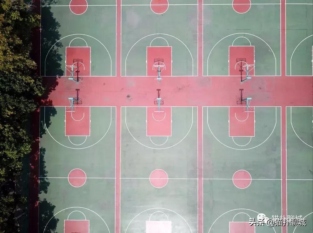 山东聊城室外篮球场,聊城篮球野球场