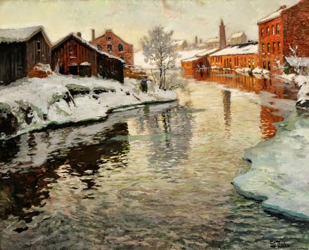 看一百遍都不觉得腻的山水,独特手法和细腻笔触的油画风景