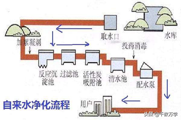 初中化学水的净化流程及作用,初三化学过滤水的全过程