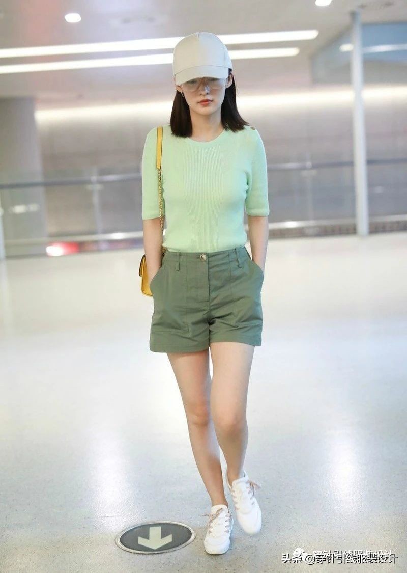 橄榄绿配色牛油果绿,薄荷绿今年超流行显白