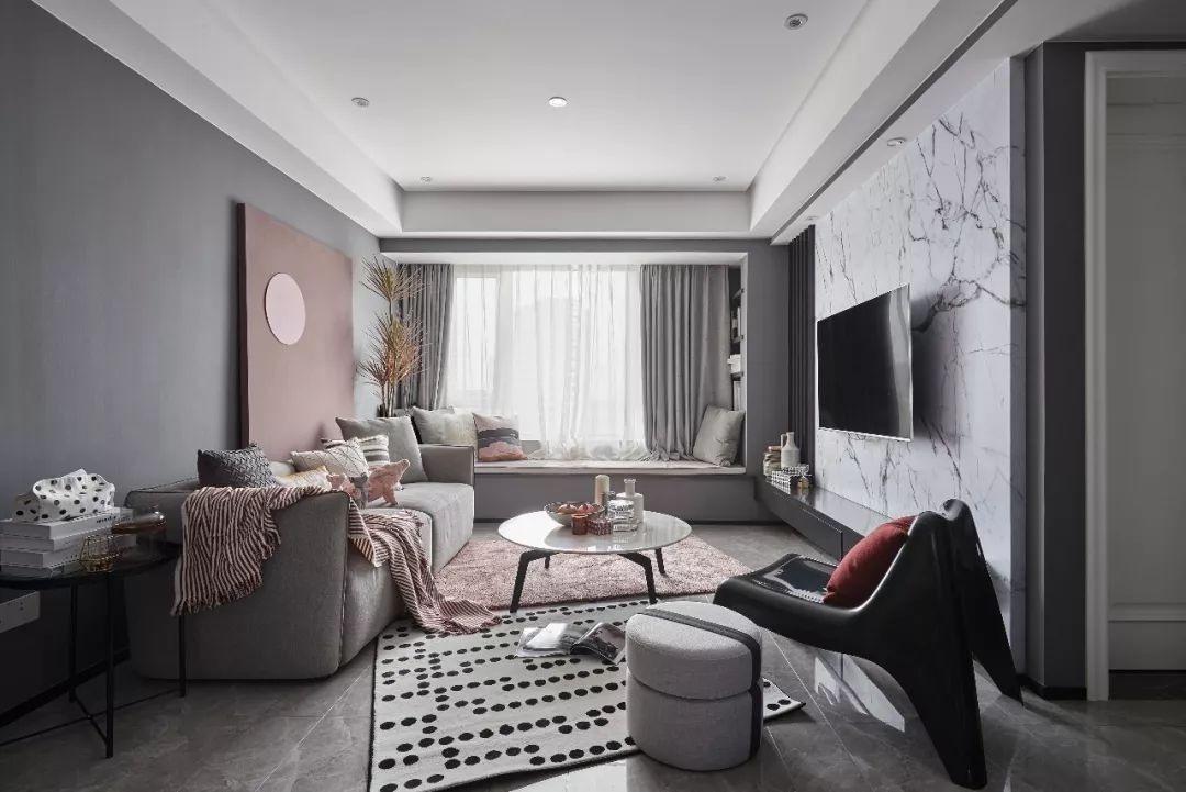 灰调极简风格的公寓,单身公寓高级灰墙面轻奢风格装修