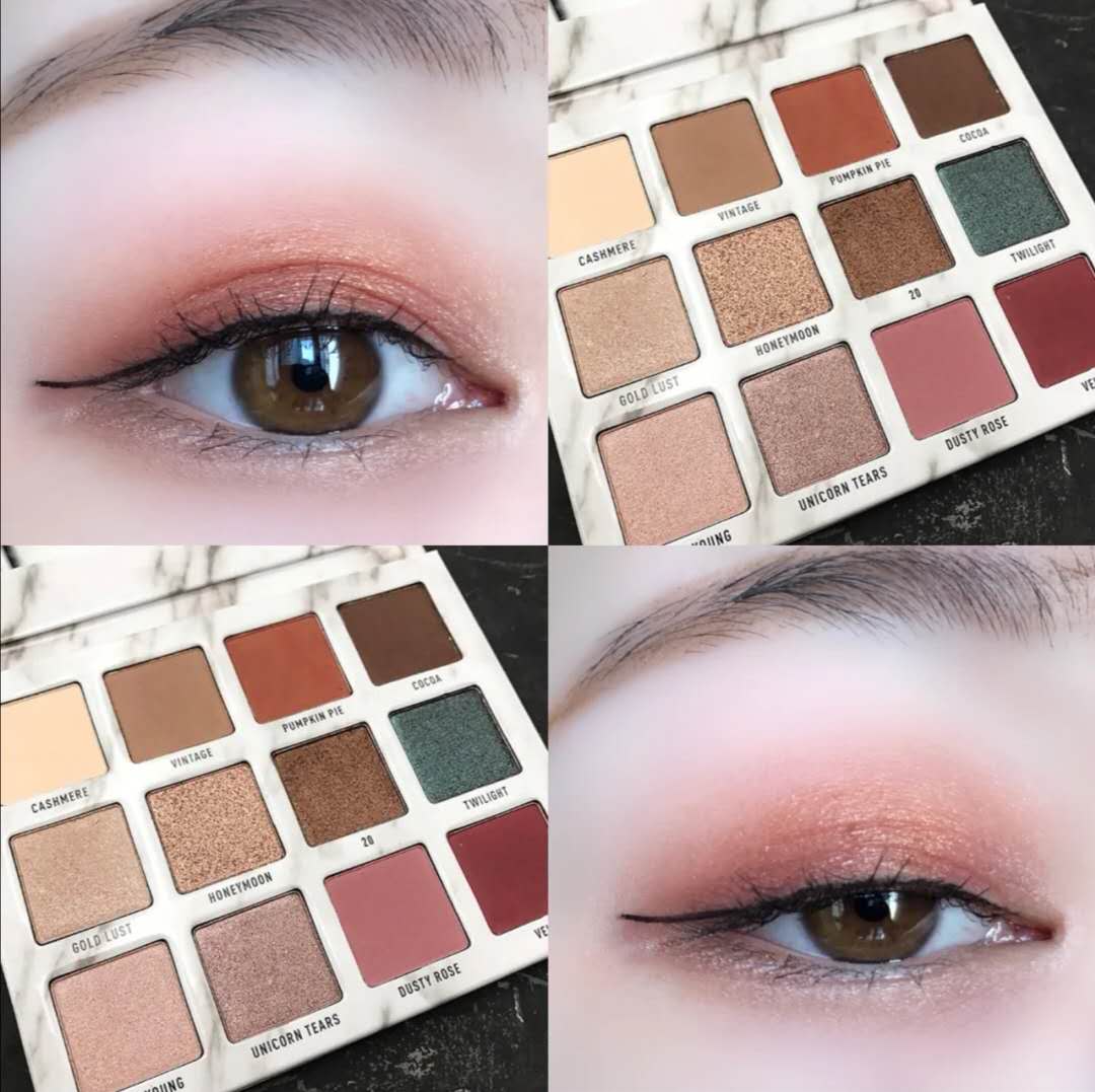 戴口罩眼影画法,戴口罩眼妆大地色眼影