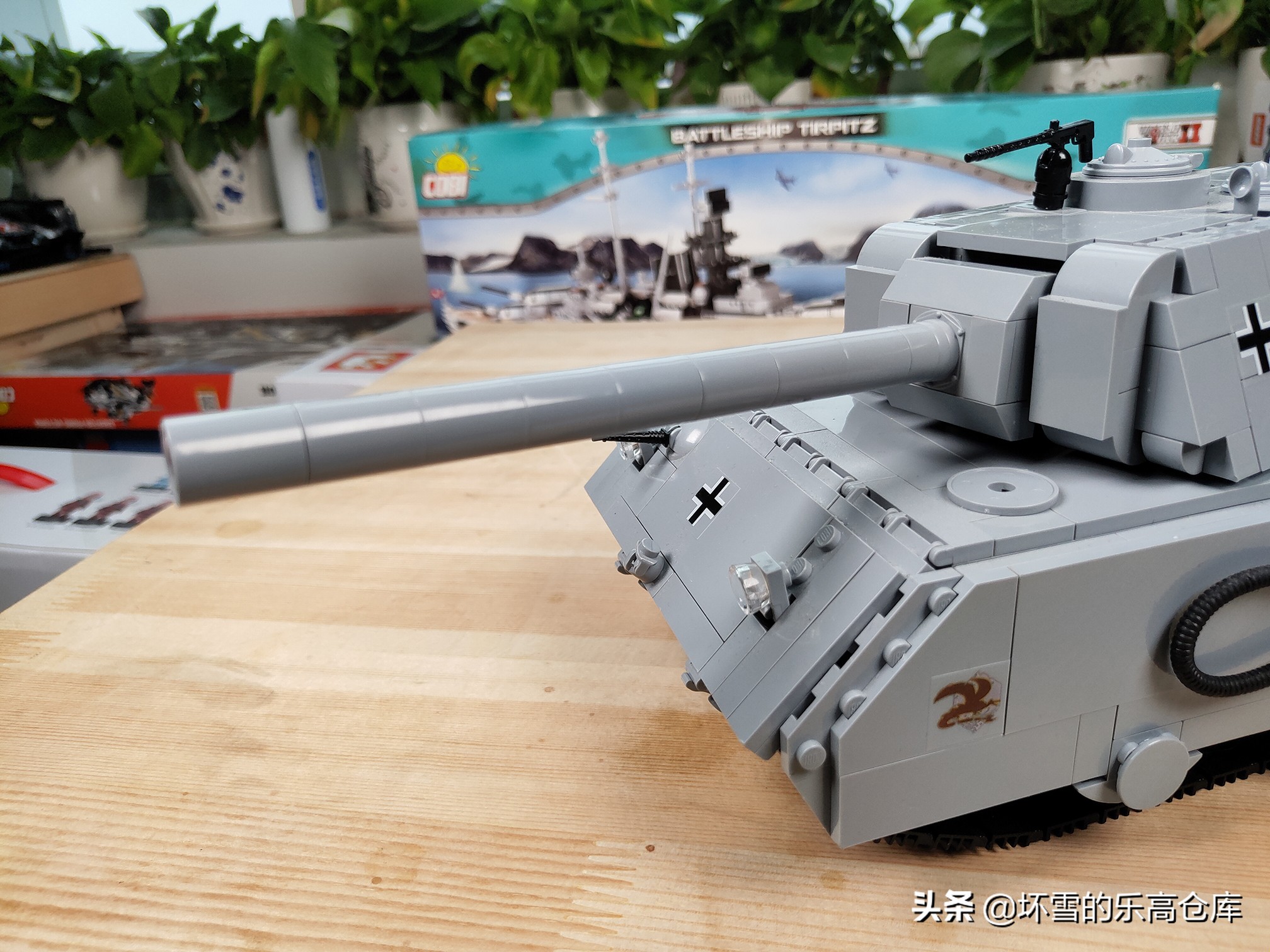 cobi积木英国超重型坦克拼装过程,cobi鼠式积木坦克