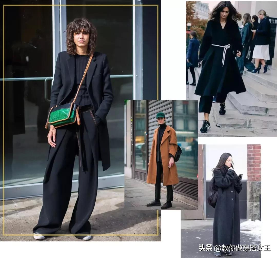 红色长大衣和黑色长大衣哪个好看,小个子穿长大衣怎么搭配好看