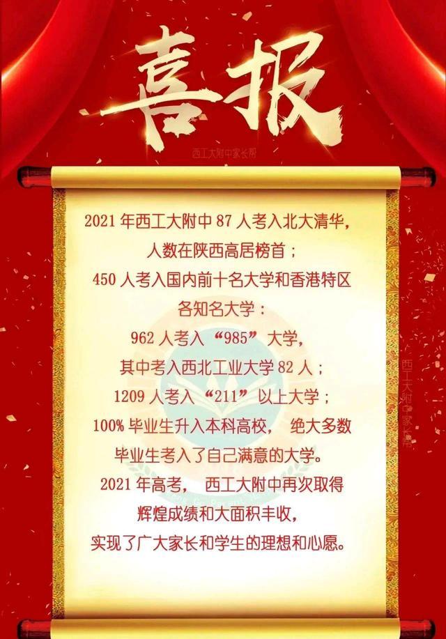 陕西高考成绩西工大附中,陕西西工大附中高考