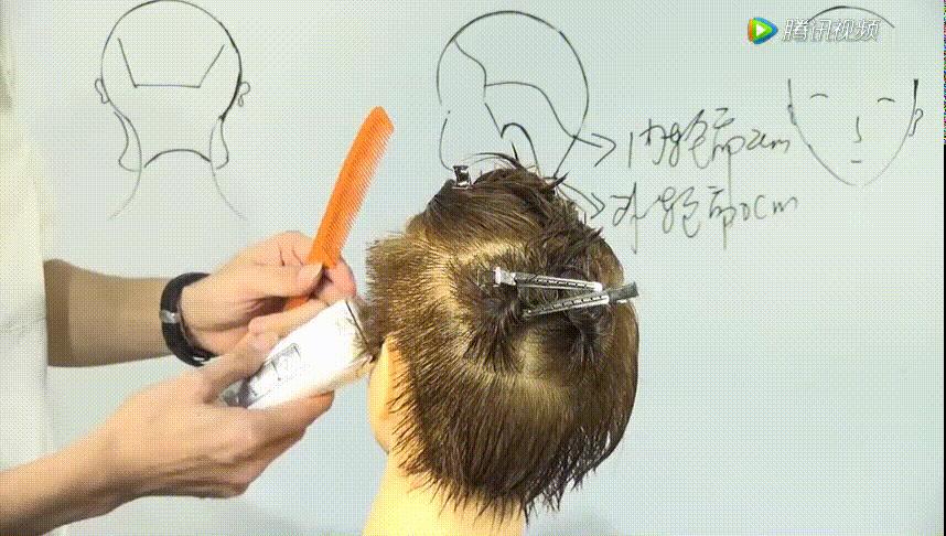 男潮流发型剪发视频教程,男士锡纸烫飞机头吹风教程