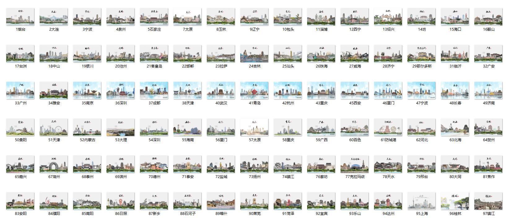 城市建筑图片变手绘插画教程,城市建筑插画素材网站