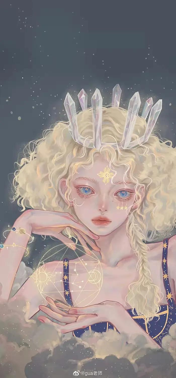 唯美十二星座手绘头像,十二星座的壁纸头像