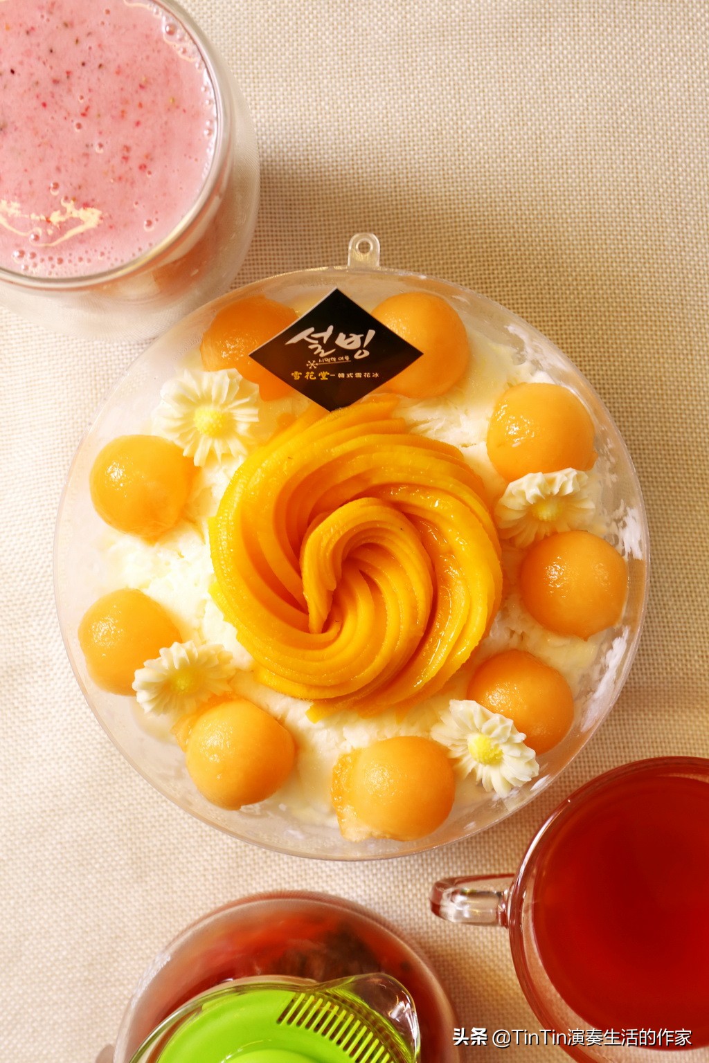 正宗韩式雪花冰,日式雪花冰和韩式雪花冰