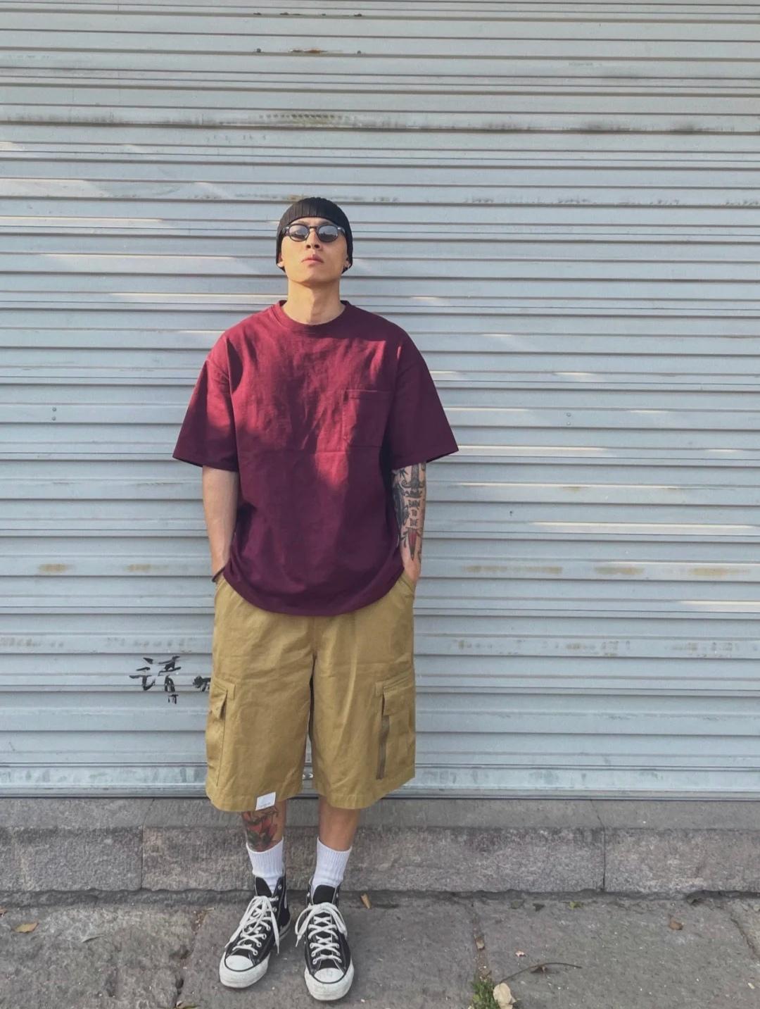 170微胖男生工装裤穿搭技巧,175男生如何穿短裤不显个子矮