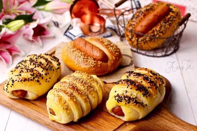 德式烤肠面包做法,法式蒜香烤肠面包做法