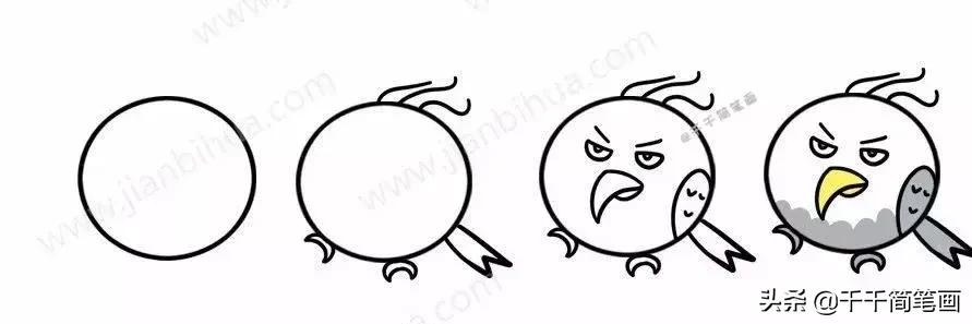 各种小动物头像简笔画图片,简笔画小动物情侣头像