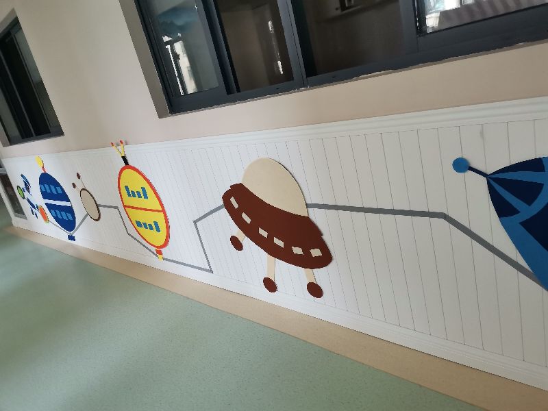 幼儿园星球星空主题墙,幼儿园走廊环创创意主题墙