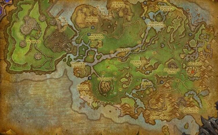 魔兽世界德拉诺宝藏图,魔兽世界古树的遗产