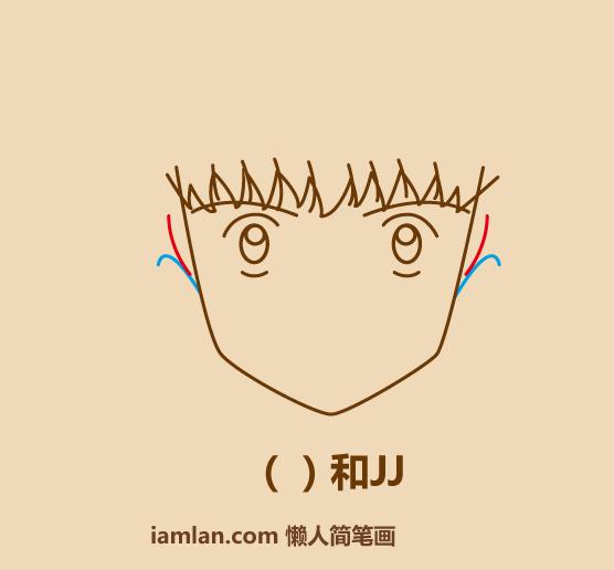 一分钟教你画小男孩,足球小子射门绘画