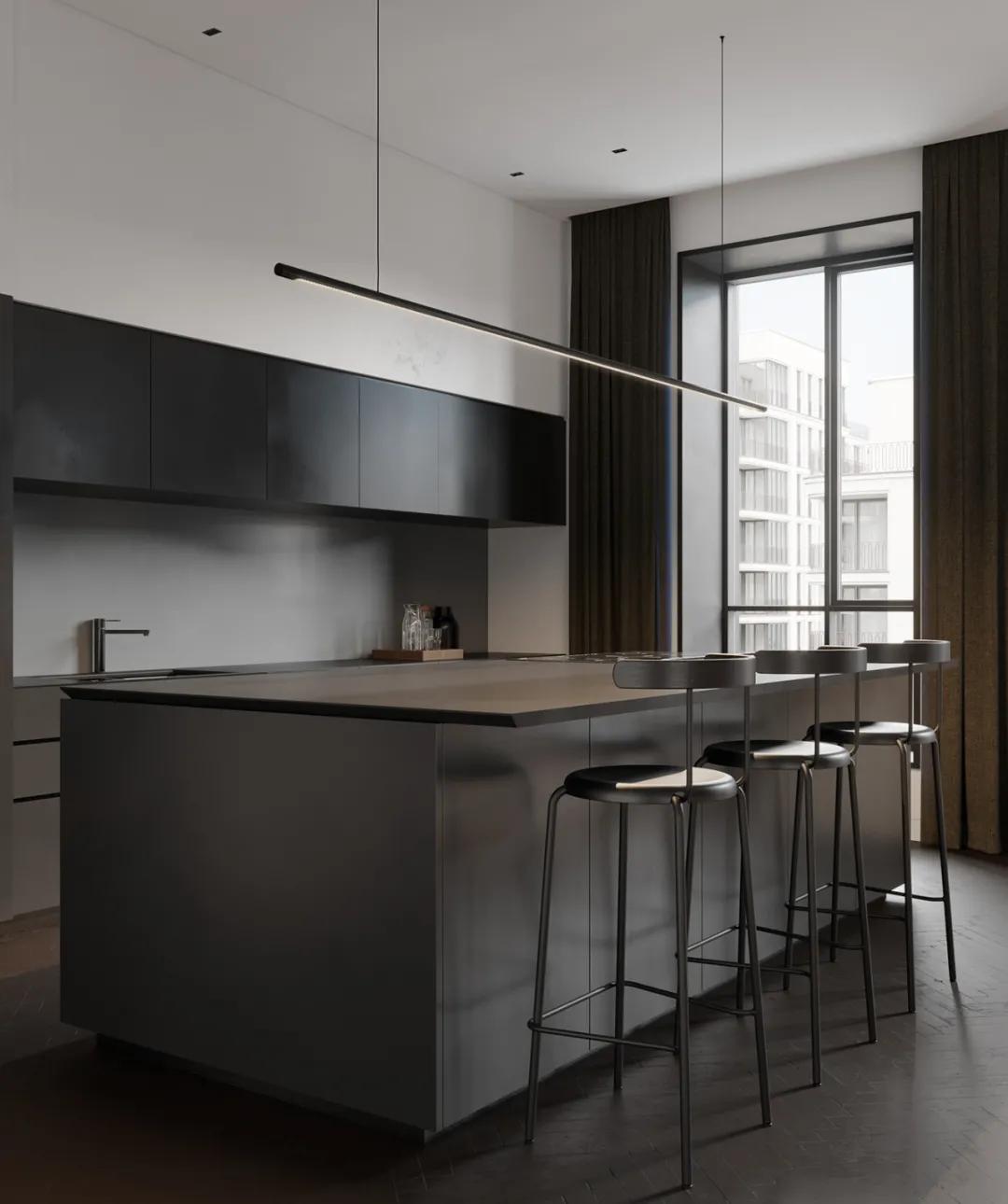 极简极奢设计,102平现代极简风格