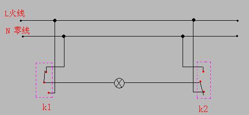 一灯双控灯的三种接法,电工接线大全一灯双控