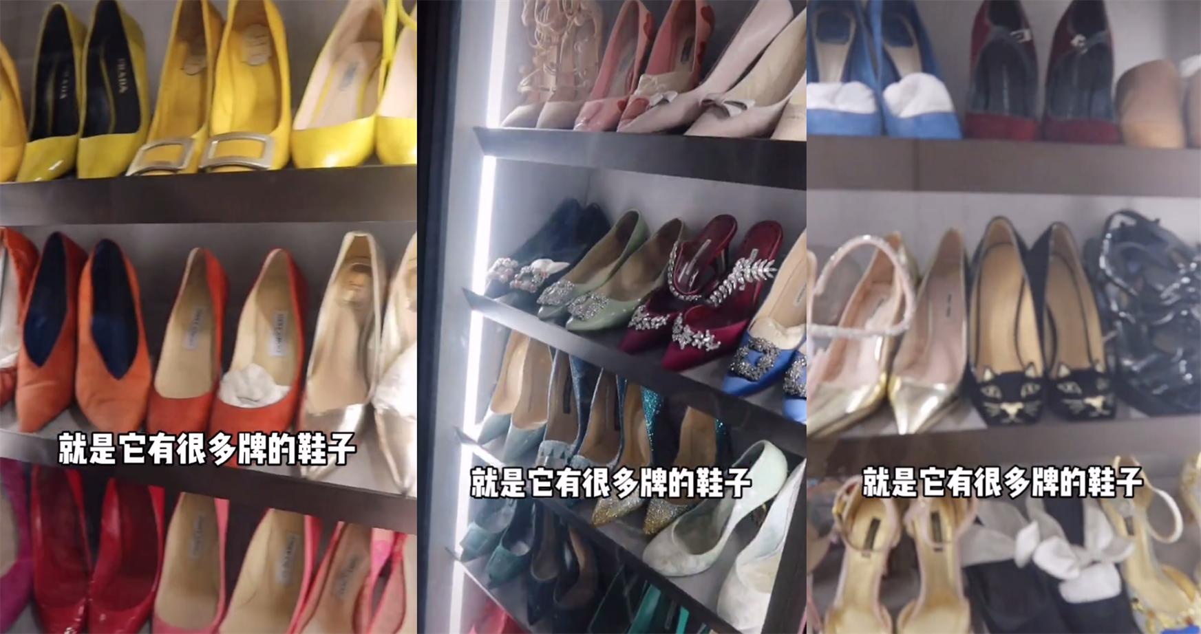 杨天真豪宅内景罕曝光，万元高奢鞋买来当摆设，一面墙能抵一套房