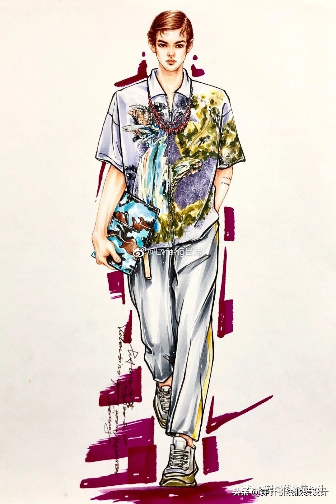 效果图手绘服装,效果图大全70-80平三室