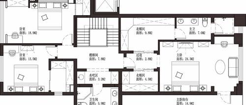 珠江郦城小别墅,珠江郦城90三房设计