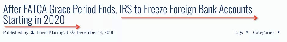 美国税局2020税改重磅公布：最新税率表曝光