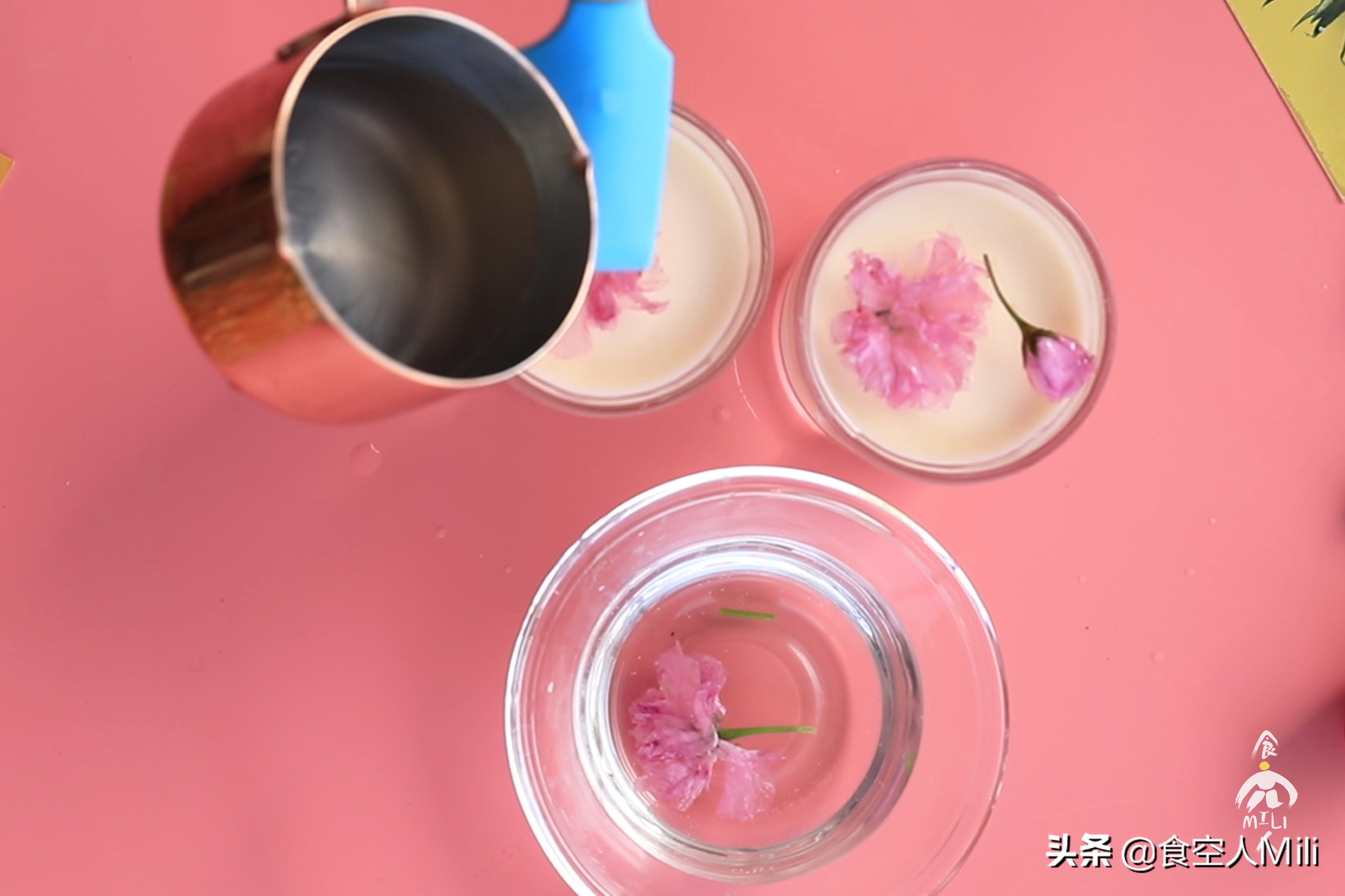 樱花芝士布丁,经典原味芝士布丁