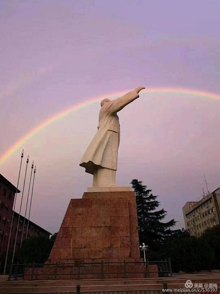 双彩虹映照下的绝美风景，洛阳奇特天象百年不遇