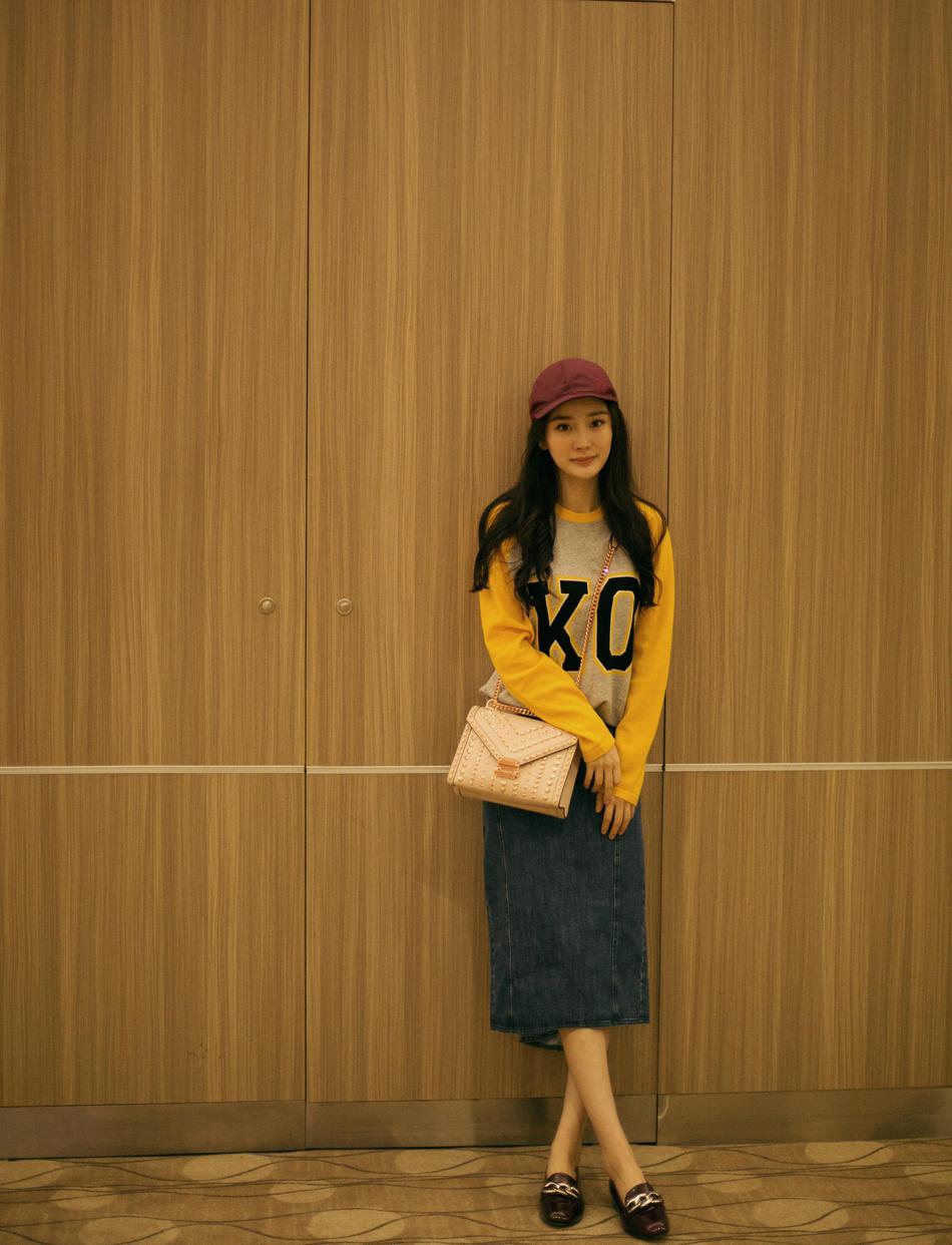 杨幂小白鞋穿搭新中式,杨幂同款流行板鞋搭配图